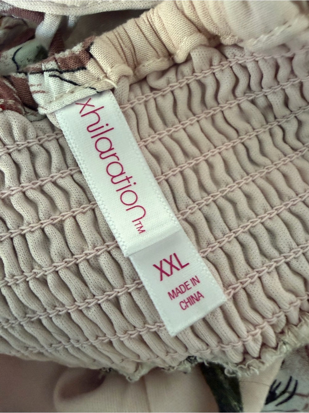 Xhilaration Light Pink Floral Midi Dress with Spaghetti Straps - Picture 4 of 4